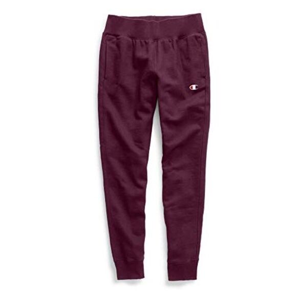 Champion Pants - Champion Women Reverse Weave Joggers, Left Hip C, White-Y06146, Small, Size: S
